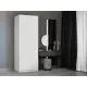 Шкаф распашной Мебельная компания е1 LCK_GL_800_B 81x220x52.5 см белый снег ЛДСП
