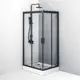 Душевой уголок AM.PM Gem S W93G-404-100280-BT 100x80 см без поддона, профиль черный матовый, стекло закаленное прозрачное