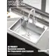 Мойка для кухни Ecosen 39E 45x55 см глубина чаши 20 см нержавеющая сталь цвет сатин