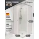 Душевой уголок Belgranio Vetro BR0000067978 квадрат 80x80см хромированный профиль эффект стекла матовый