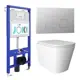 Комплект инсталляция с унитазом Joki JKS302011701CH цвет белый