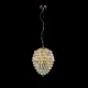 Светильник подвесной Crystal lux Charme sp4 gold-transparent 4 лампы 7 м² цвет золото
