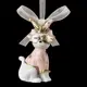 Елочная игрушка Erichkrause Королевский кот 7 см x 3.5 см розовый