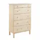 Комод Клик мебель Tarva 5 ящиков 76x40x127 см массив сосны цвет светло-бежевый