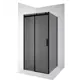 Душевая перегородка Ambassador 19022201HBB-110HBB 110x200см черный профиль
