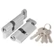 Цилиндровый механизм Ajax (AX102/70) AX1002Knob70 (30+10+30) CP хром с вертушкой