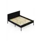 Кровать Solarius Kr180loft-onix-black 185 x 90 x 206 см сосна цвет черный