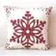 Наволочка декоративная Zaberite Большая снежинка 00727Н, 40x40 см