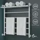 Полотенцесушитель водяной лестница Onix Classic plus white left 80x70 см боковая левая подводка нержавеющая сталь цвет белый