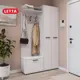 Комплект мебели для прихожей Letta Астерия 120x204.5x35.6 см ЛДСП цвет белый гладкий