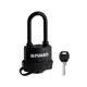 Замок навесной Fuaro PL-WEATHER-3660 LS 3key BLACK удл. дужка англ.