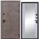 Входная дверь Diva 97/2 205x86см левый цвет Д15 силк маус/дуб коньяк с зеркалом