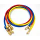 Шланг заправочный с вентилем DSZH CT-360-RYB-HV-R32/410A 1/4"-5/16" SAE до 55 бар 1.5 м