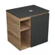 Тумба Bauedge Bau Dream Blackwood 60 правая графит раковина Element Cristal D40 белая выпуск клик клак белый