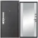 Входная дверь Diva STR МХ-39 205x96см правый цвет Д15 белый софт/венге с зеркалом
