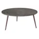 Журнальный столик круглый Калифорния мебель 80x80x36 см серый/серебристый