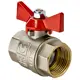 Кран шаровой прямой Valtec 508688 PN40 3/4" ВР латунь ручка бабочка