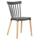 Кухонный стул Dobrin Theo LMZL 46x46x50 см пластик цвет серый