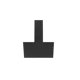 Наклонная вытяжка Weissgauff Yota 606 Touch Black Glass 59.5 см цвет черный