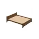 Кровать Solarius Двуспальная Классика мягкая 1545 170 x 63 x 210 см массив сосны цвет коричневый/оникс