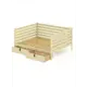 Кровать Solarius Tahta-spin120-170van-2yash 130 x 101 x 180 см сосна цвет бежевый