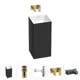 Напольная раковина отдельностоящая Wellsee Pure BY Wellsee 20213248R размер 40x40x85 см, с донным клапаном, сифоном и смесителем