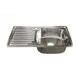 Врезная мойка Mixline 535615 42x76 см глубина чаши 18 см нержавеющая сталь цвет хром