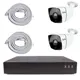 Комплект для видеонаблюдения IP PS-link 2Мп 2 камеры для улицы с POE питанием цвет белый