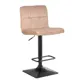 Барный стул Dobrin Dominic LM 42x115x52 см велюр цвет бежевый