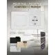Розетка двойная встраиваемая с рамкой Arte milano SET16-2-41-1x2.white с заземлением и крышкой цвет белый