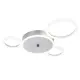 Люстра потолочная светодиодная Escada Saturn 12 м² регулируемый белый свет цвет серый/серебристый