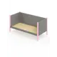 Кровать Solarius Тахта сплошное основание svetser80-160roz-full 90 x 101 x 170 см дерево цвет светло-серый, розовый