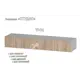 Полка Furnistyle 11798 160x25x42 см ЛДСП цвет светлое дерево, дуб сонома