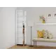 Стеллаж деревянный Мебельная компания Е1 35x220x60 см нагрузка до 25 кг лдсп/зеркало цвет белый снег