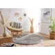Ковер Rhapsody 2501 906 круг Ø200 см Шерсть цвет Серебряный