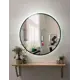 Зеркало для ванной Alfa mirrors Natali ram black 55 Na-55Ah-ram черный с подсветкой 55x55см