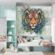 Фотообои флизелиновые Urban Style Тигр на кирпичной стене UST5851, 200x180 см
