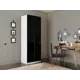 Шкаф распашной Мебельная компания е1 LCKS2_SH_2M1_1600_DM 81x220x52.5 см ЛДСП цвет белый снег