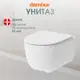 Унитаз подвесной Damixa Sirius DX86C1700SCSI безободковый с сиденьем микролифт