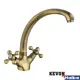 Смеситель для кухни Kevon KV84870-4 поворотный излив 20.5 см цвет бронза