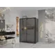 Душевая перегородка Ambassador 80IBB 80x200см черный профиль