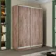 Шкаф-купе Мебельная Компания Е1 2 дверный 240x140x45 см 7 полок ЛДСП цвет крафтовый дуб