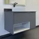 Тумба под раковину напольная Comforty 00-00017878 90см цвет антрацит