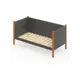 Кровать Solarius Тахта реечное основание temser90-200olha 100 x 101 x 210 см дерево цвет темно-серый, ольха