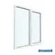 Окно ПВХ Deceuninck Форвард двустворчатое 110x130см правое двухкамерный стеклопакет