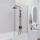 Ширма на ванну Enio Cento EN7020514 85x140 распашная профиль хром, стекло прозрачное