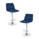 Барный стул Dobrin Tailor lm-5017 47x113x49 см цвет синий 2 шт