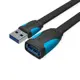 Кабель-удлинитель Vention USB 3.0 AM/AF 0.5м плоский VAS-A13-B050