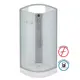 Душевая кабина Niagara Eco NG-4301-14BK 1/4 Круга низкий поддон 90x90см