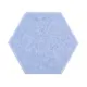 Декоративные панели Hubox Шестиугольник голубой 300x300x90мм 0.3м² 12шт